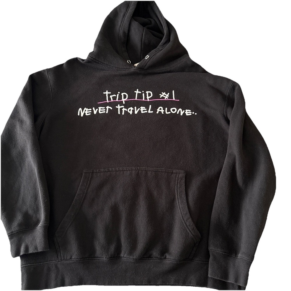 After School Special Hoodie size XL Trip Tip #1 Never travel alone mushrooms
